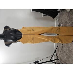 Roxy Mustard Yellow Ski Snowboard Bib Pants with Adjustable Straps